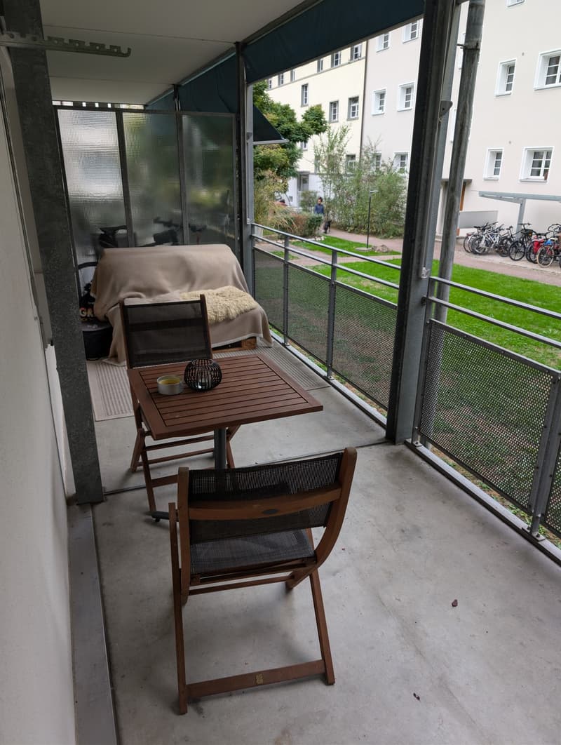 Ruhige 3-Zimmerwohnung in Stadtnähe mit Balkon und Gartenzugang (2)