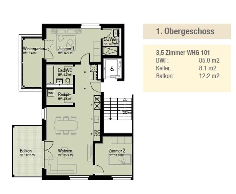 Nachmieter für 3.5 Zimmer Wohnung in Niederglatt ZH gesucht - per 15.12.2026 (10)