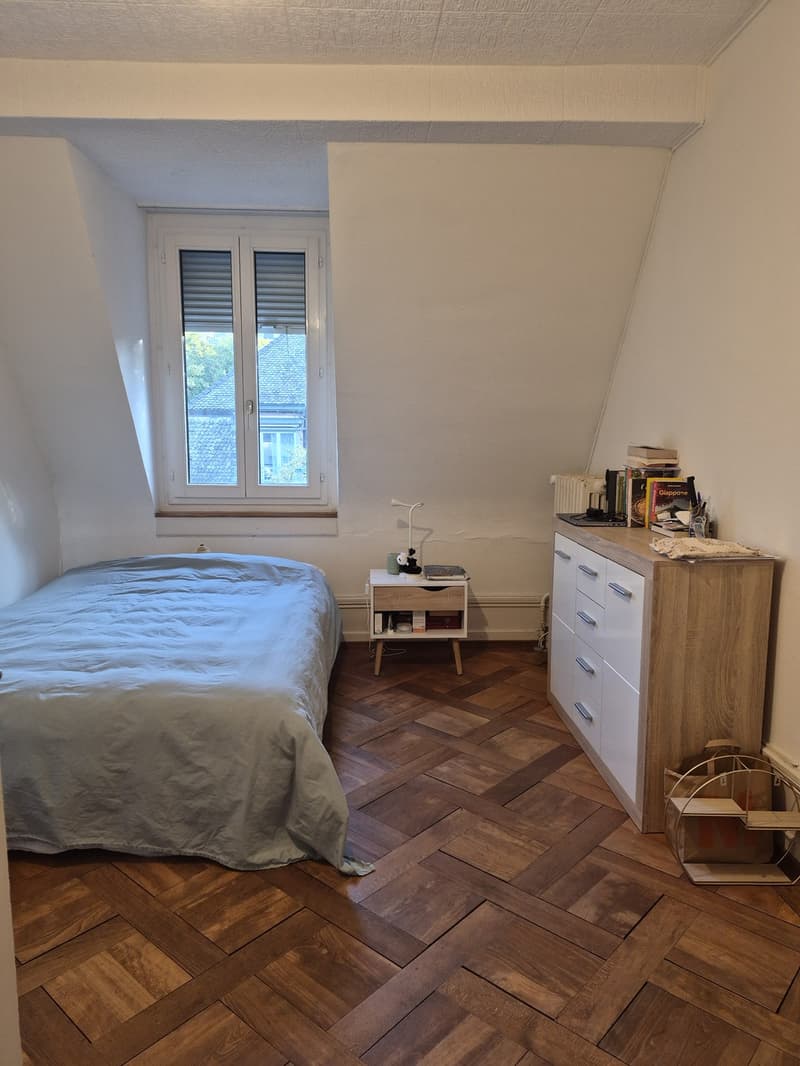 Bright & quiet room available close to Kirche Fluntern (looking for female flatmate) (2)