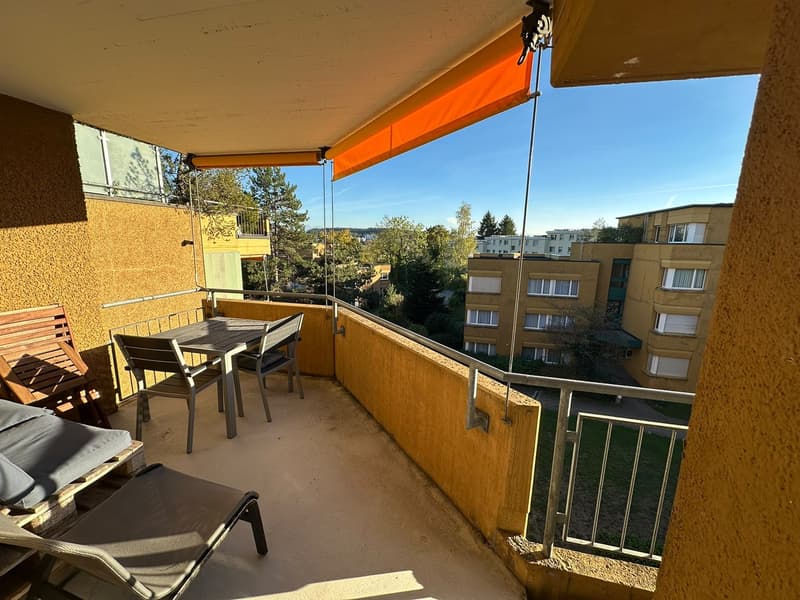Furnished 2.5-room flat with sunny balcony in green Witikon sublet for 5 to 6 months (7)
