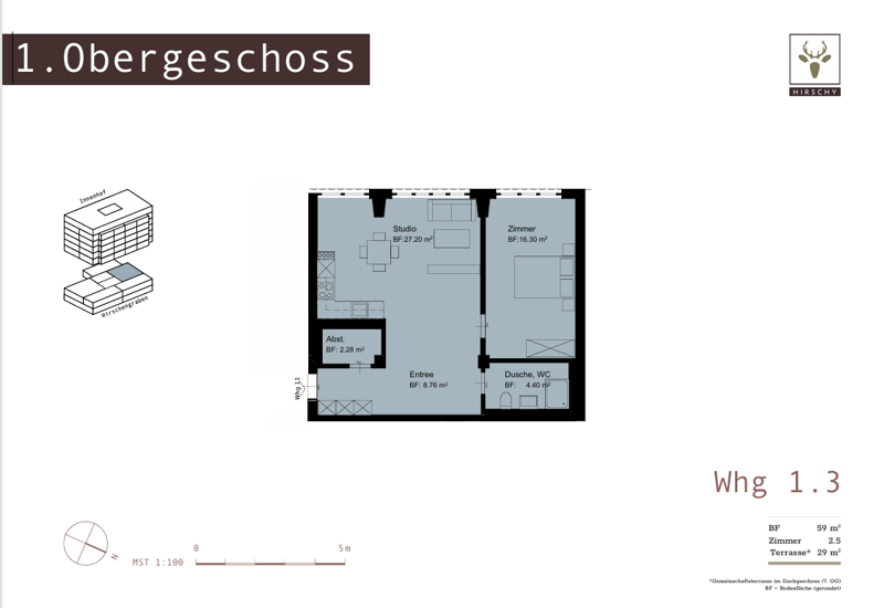 2.5-Zimmer-Wohnung im Herzen von Luzern (2)