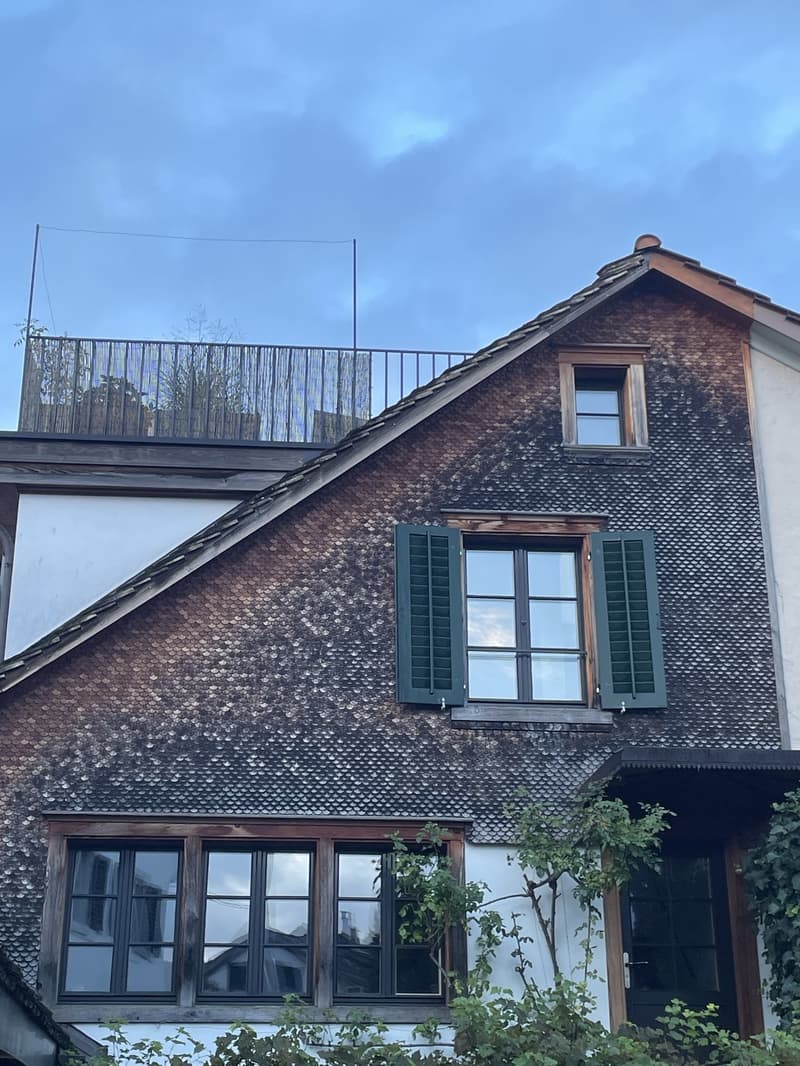 2.5-Zimmer-Maisonette am Zürichsee mit Dachterrasse, Balkon und eigenem Rebgarten (2)