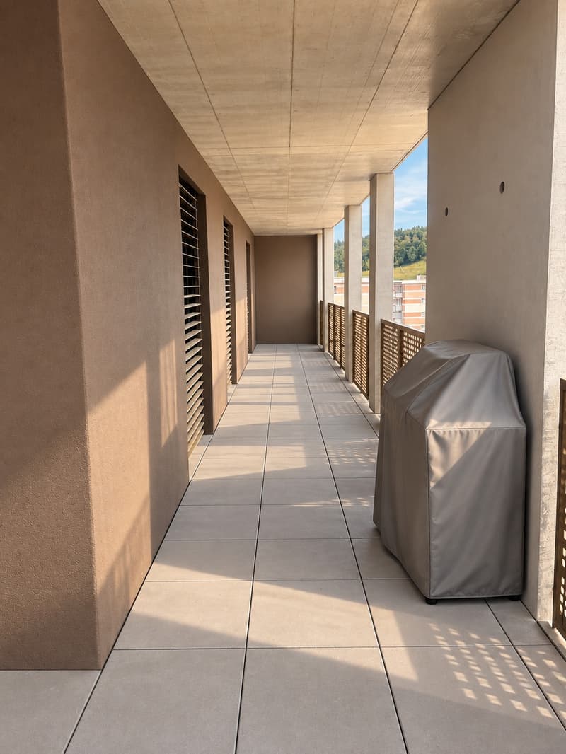 Reprise de bail rapide à Belfaux 4,5 pièces env. 102 m² + loggia de 45 m² (4)