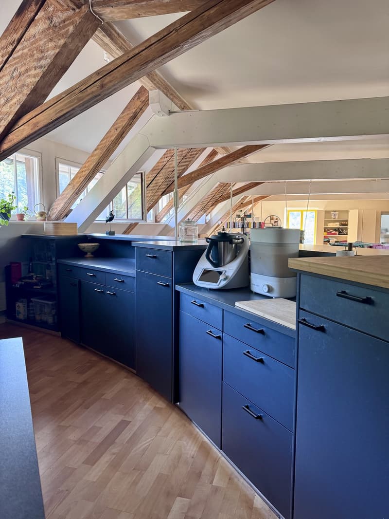 Einzigartige Dachwohnung mit viel Charme, Kamin und traumhafter Aussicht (9)