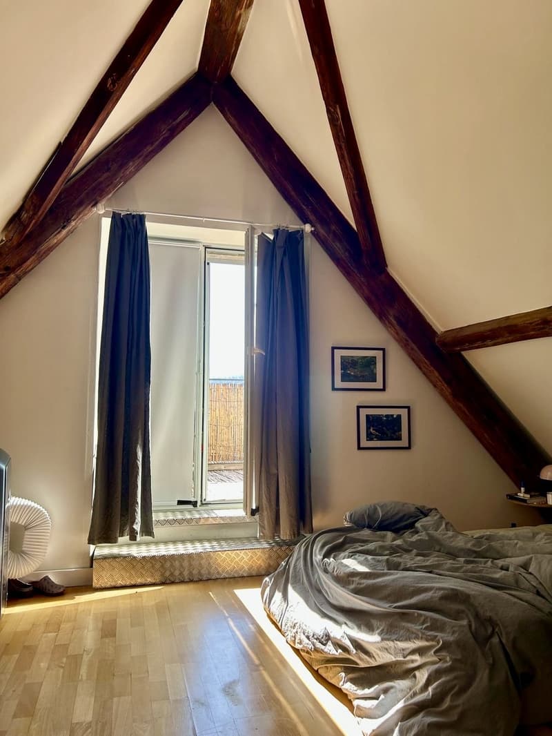 Einzigartige Dachwohnung mit viel Charme, Kamin und traumhafter Aussicht (12)