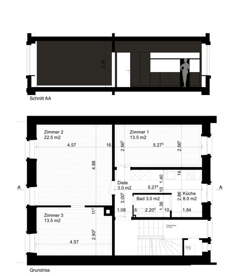 Charmante 3-Zimmer-Altbauwohnung mit Fischgratparkett im Kleinbasel (9)