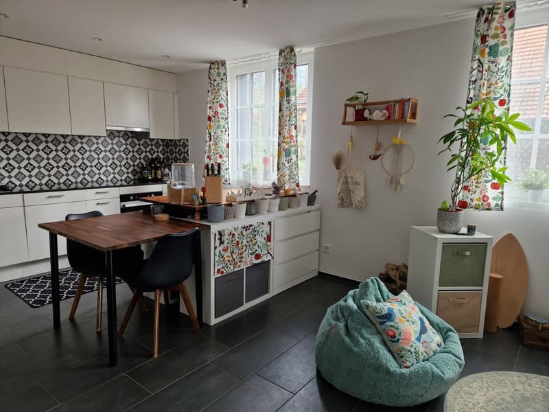 Moderne 2.5-Zimmer-Wohnung im Grünen möbliert und mit Balkon (3)