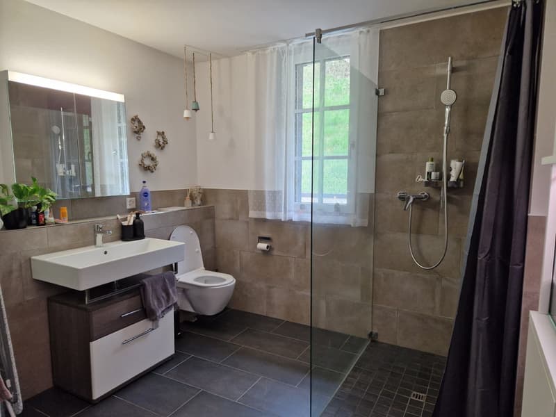 Moderne 2.5-Zimmer-Wohnung im Grünen möbliert und mit Balkon (12)