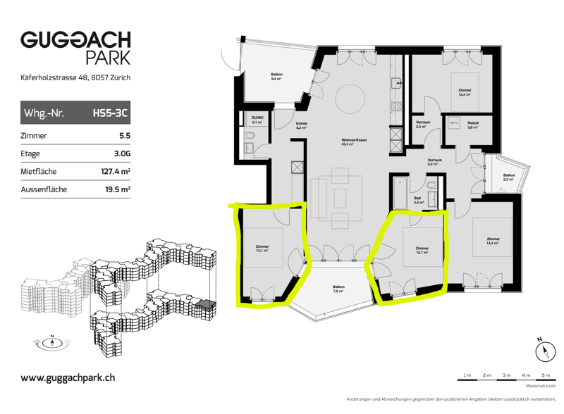 Two rooms available in a Bright and Modern Shared Flat in Zurich Bucheggplatz Area (7)