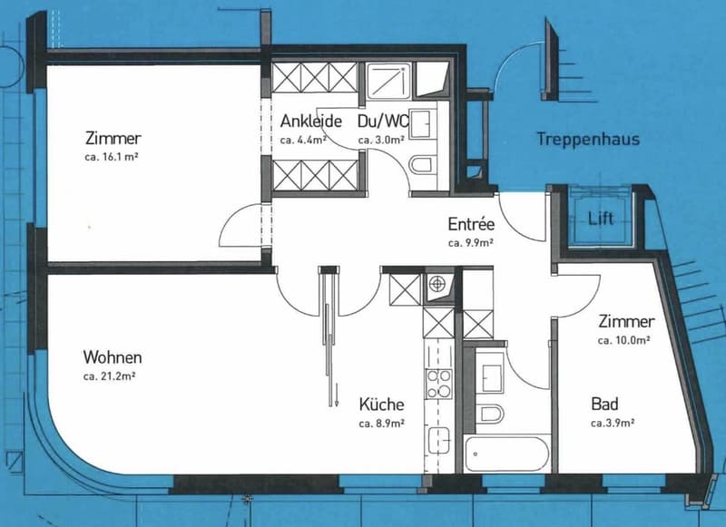 3.5 Zi-Wohnung direkt am Schaffhauserplatz (11)