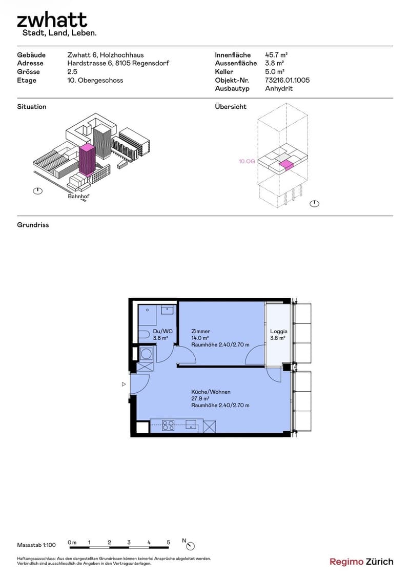2 ½ Zimmer-Wohnung in Regensdorf mieten (3)