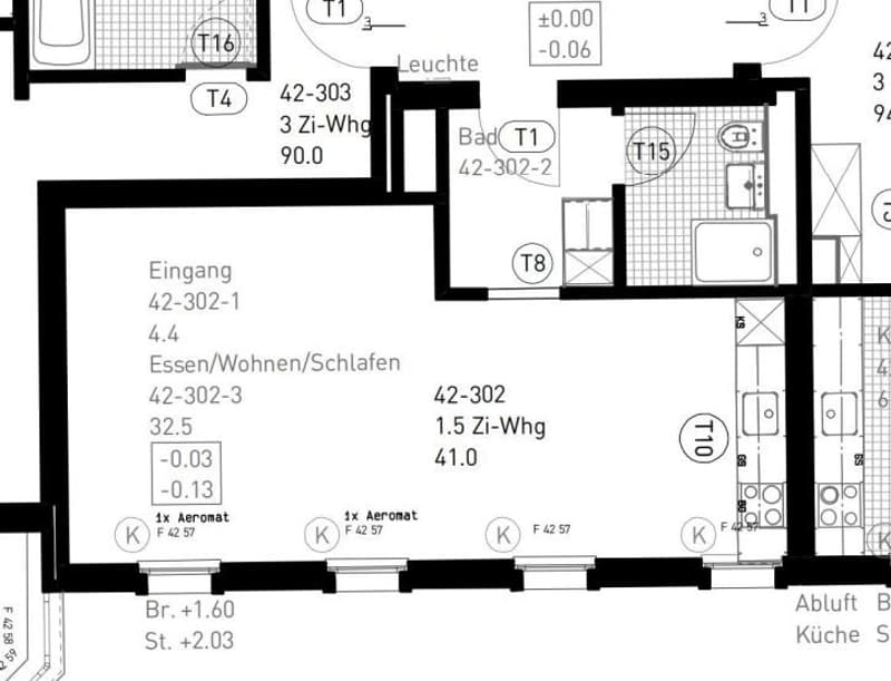Helle, moderne Wohnung in zentraler Lage in Baden (2)