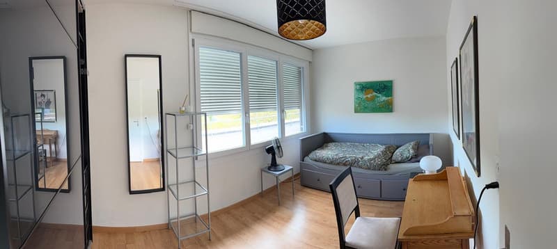 Stilvoll wohnen nahe Flughafen  möbliertes Zimmer in Penthouse (ideal für Flugpersonal) (6)