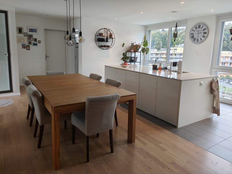 3.5-Zimmer-Attikawohnung mit 101 m² & 108 m² Terrasse/Wintergarten (1)