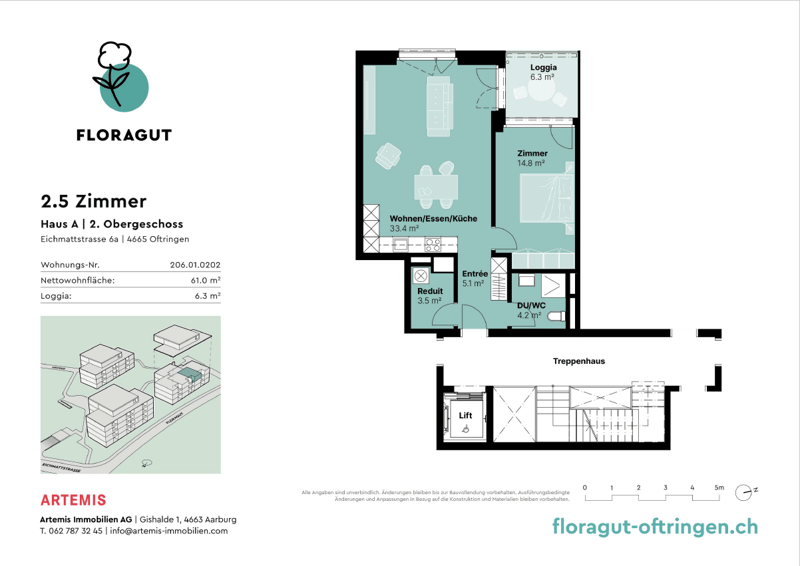 2 ½ Zimmer-Wohnung, 4665 Oftringen (8)