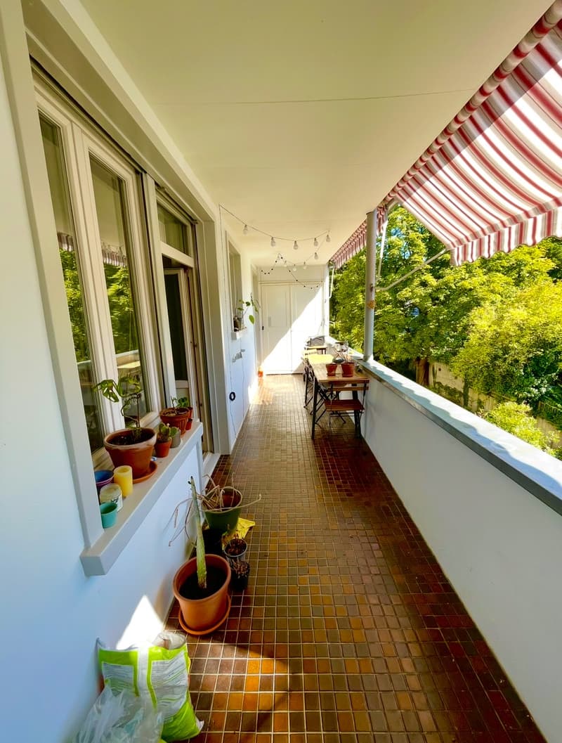 Sunny room with access to terrace surrounded by green- available from 1.11 (4)