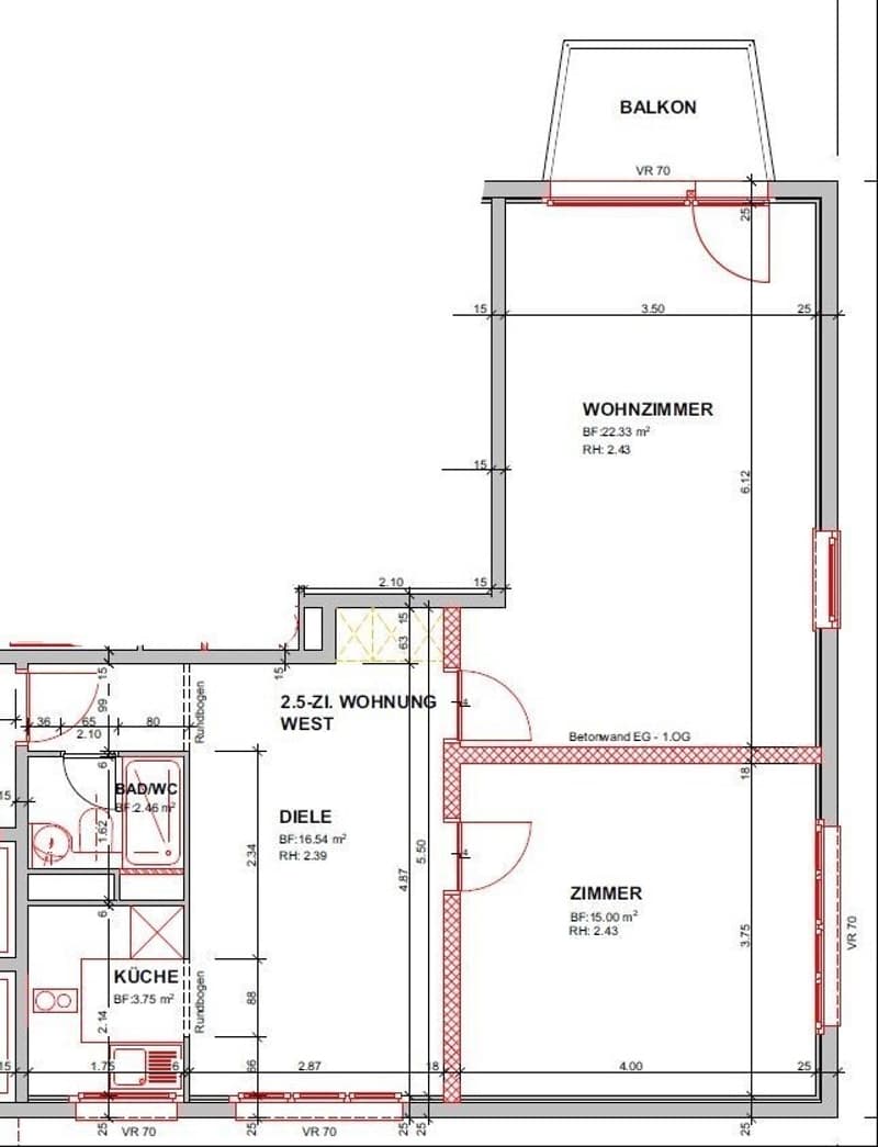 Gepflegte 2.5-Zimmer-Wohnung mit Balkon in Spreitenbach ab 1. November (7)