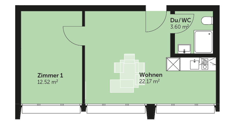 2.5 Zimmer in zentraler Lage in St. Gallen (12)