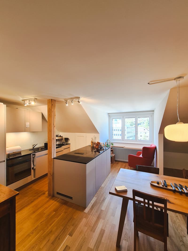 Befristete, Neuwertige 2-Zimmer-Wohnung, möbliert, mit Arbeitsplatz und Balkon in Bern (Sulgenau/Monbijou), Untermiete OktDez (3)
