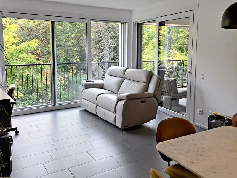 2.5 locali con terrazza coperta nel verde e box auto Pedrinate (1)