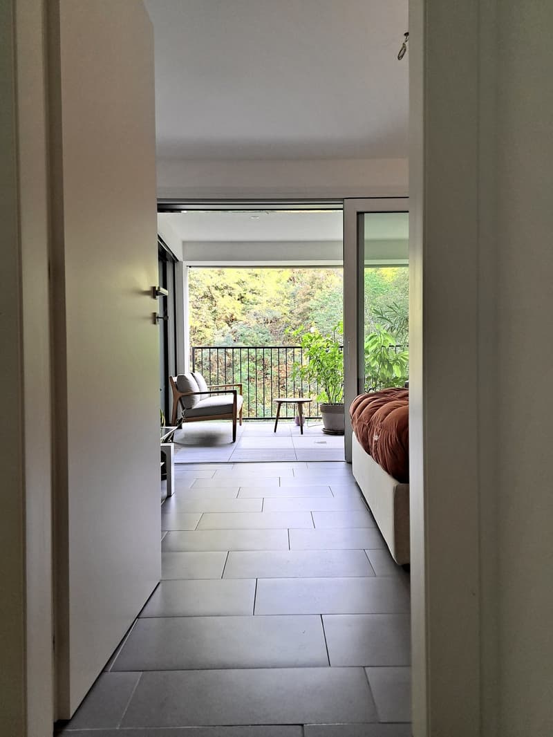 2.5 locali con terrazza coperta nel verde e box auto Pedrinate (4)