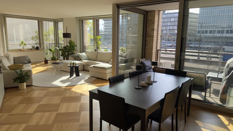 Furnished room on Zollstrasse, 2 min from Zurich HB (JanFeb) (1)