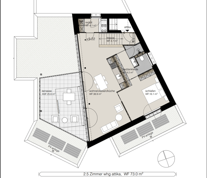 2.5-Zimmer Design-Attikawohnung mit 26 m² Terrasse im Aarauer Zelgli (11)