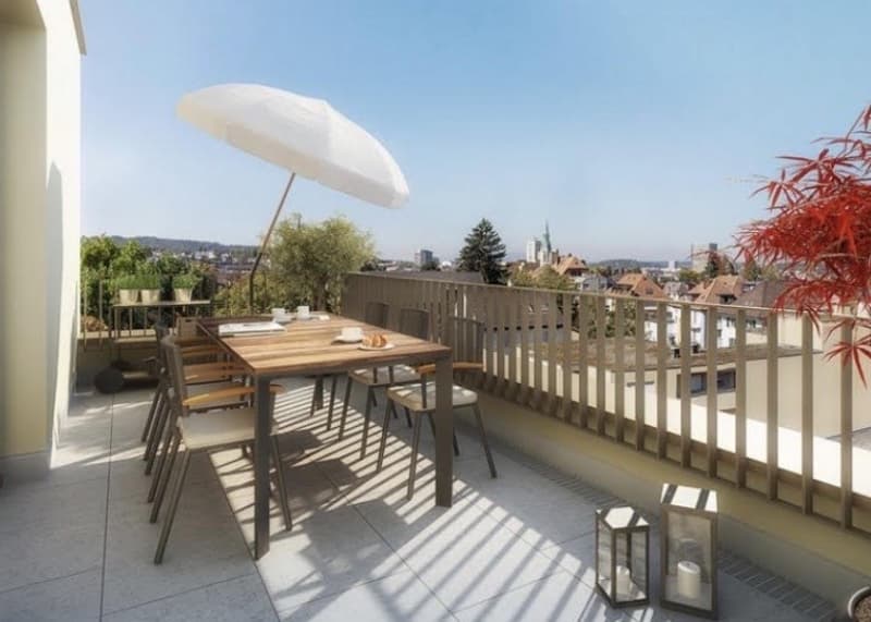 Helle 2.5-Zimmer-Attika-Wohnung mit grosser Terrasse nahe Zürichberg/ 2.5-room penthouse apartment with a spacious terrace near Zürichberg (4)