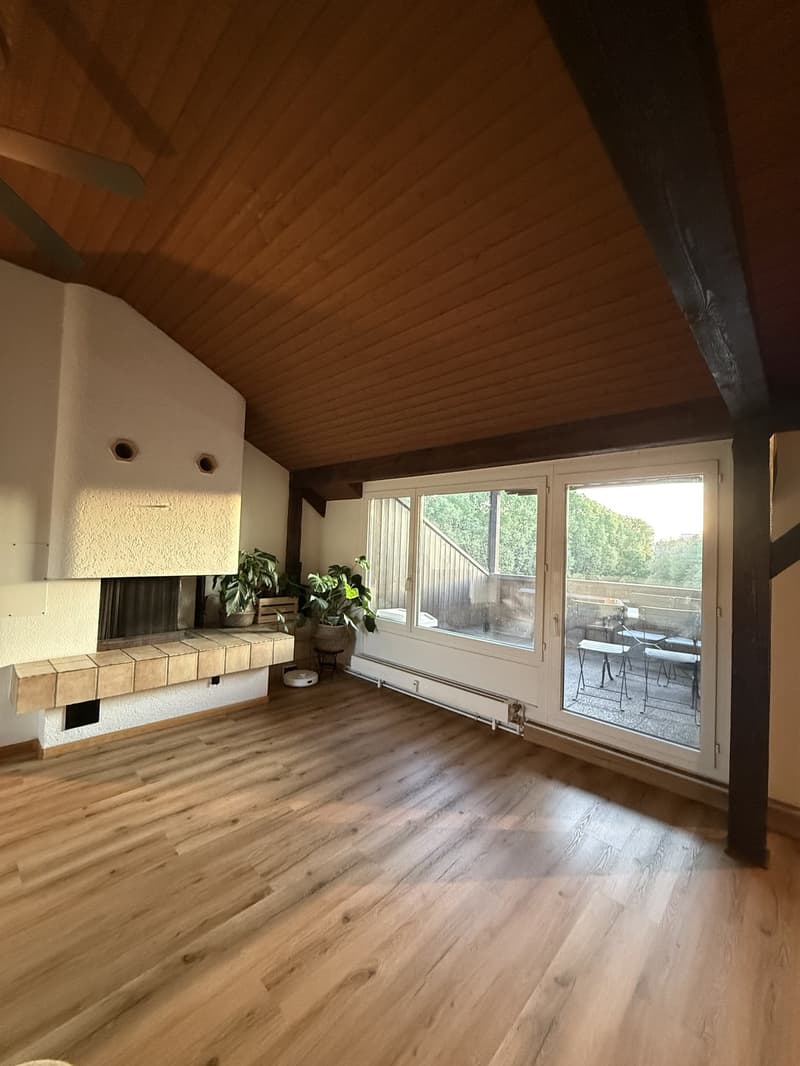 Nachmieter/in gesucht per 1. Dezember 2026 charmante 3-Zimmer-Dachwohnung mit Terrasse und Cheminée (4)