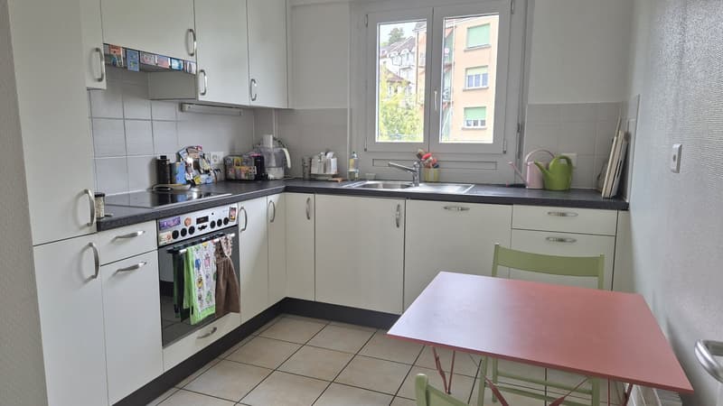 3 pièces Lumineux - Sous-gare - Avec Balcon Sud, Vue montagnes et Garage privé (4)