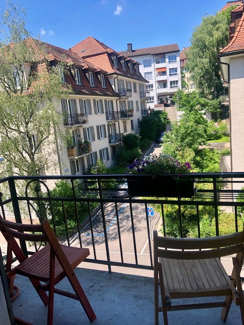 Schöne 4½-Zimmer-Wohnung Nahe Stadelhofen und See, Balkon zum Wald (5)
