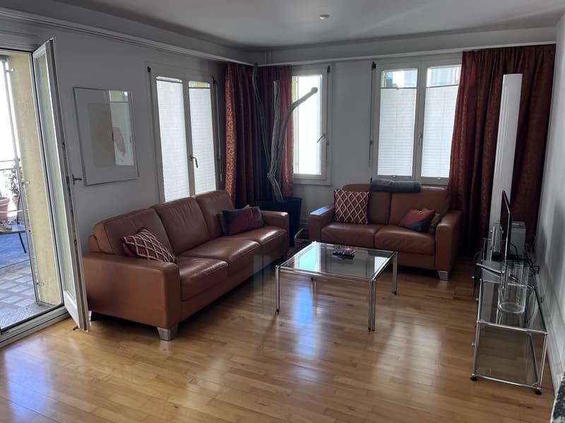 Helle, möblierte 3.5-Zimmer-Wohnung (92 m²) in Enge 5 Min. zu Bahnhof & See (1)