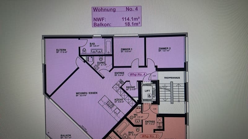 4.5-Zimmer-Wohnung mit Balkon und Seeblick (6)