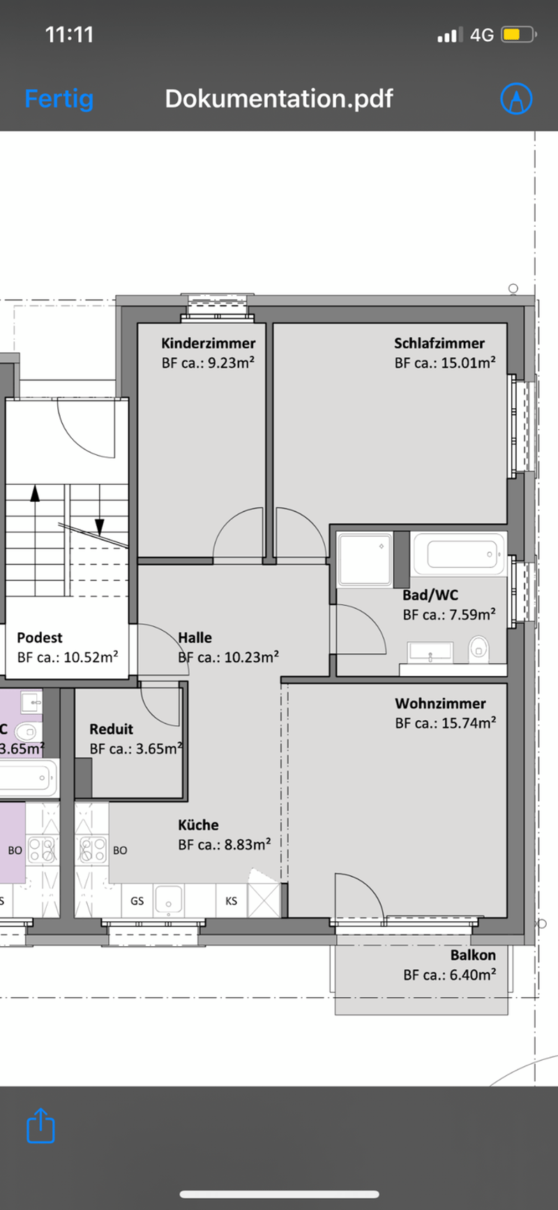 Nachmieter gesucht renovierte 3½-Zimmerwohnung mit Balkon in Ostermundigen (6)