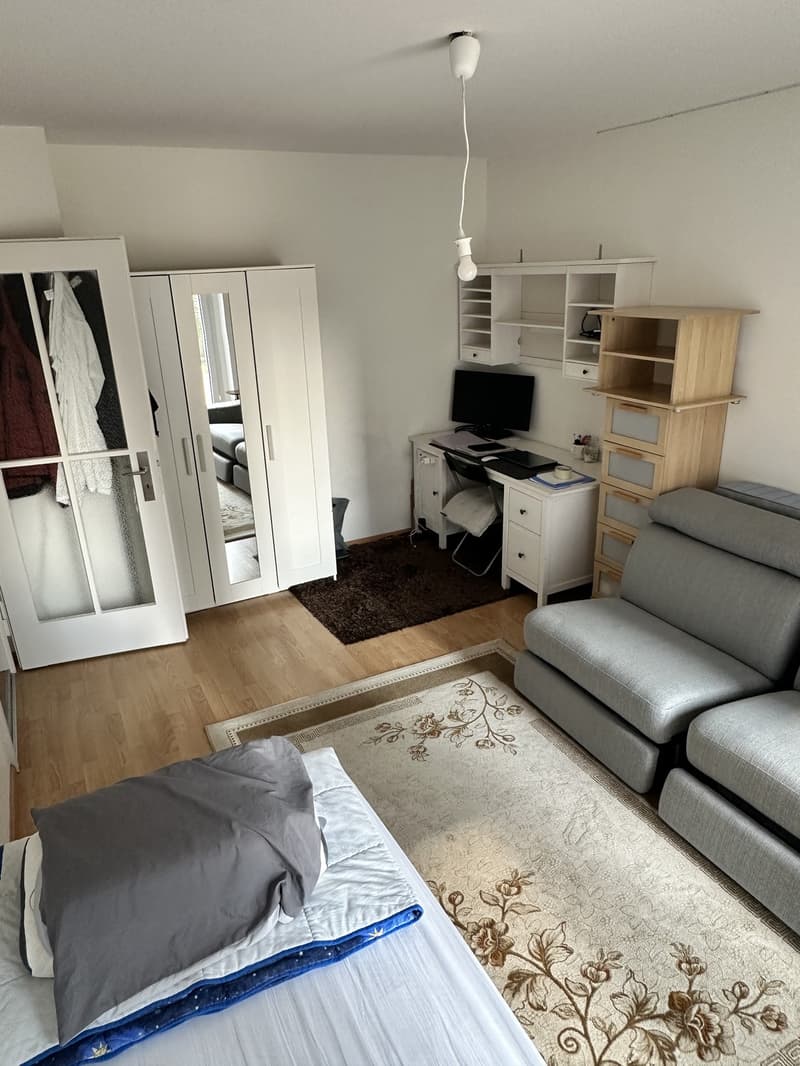 Zentrale 1-Zimmer-Wohnung mit grosser Küche SBB, Uni & Einkaufsmöglichkeiten in der Nähe (1)