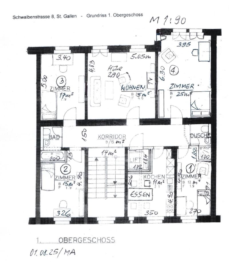 Lovely furnished apartment in student flat, central sunny quiet (Schwalbenstr. 8) (10)