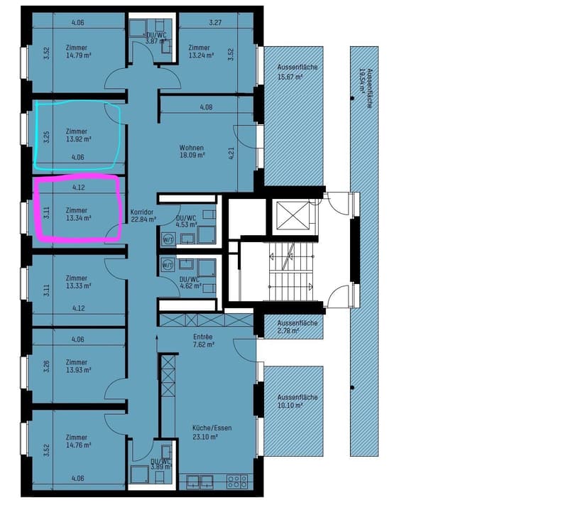Modernes möbliertes WG-Zimmer im Zentrum von Aarau (6)