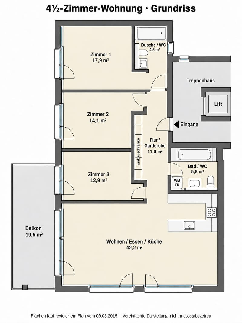 Attraktive 4.5 Zi-Wohnung in ruhigem Wohnquartier (10)