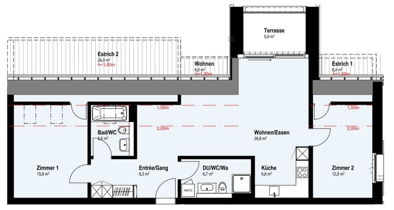 moderne 3.5 Zimmerwohnung zu vermieten (8)