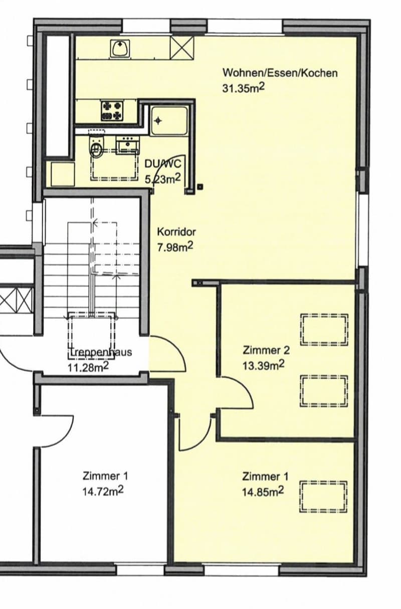 Möblierte, helle 3.5-Zimmer-Dachwohnung in Zürich zur befristeten Untermiete, Dezember 2026 bis September 2027 (8)