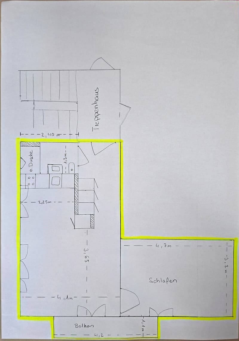 2-Zimmer-Wohnung mit Balkon Stadtnah und mit Blick ins Grüne (3)