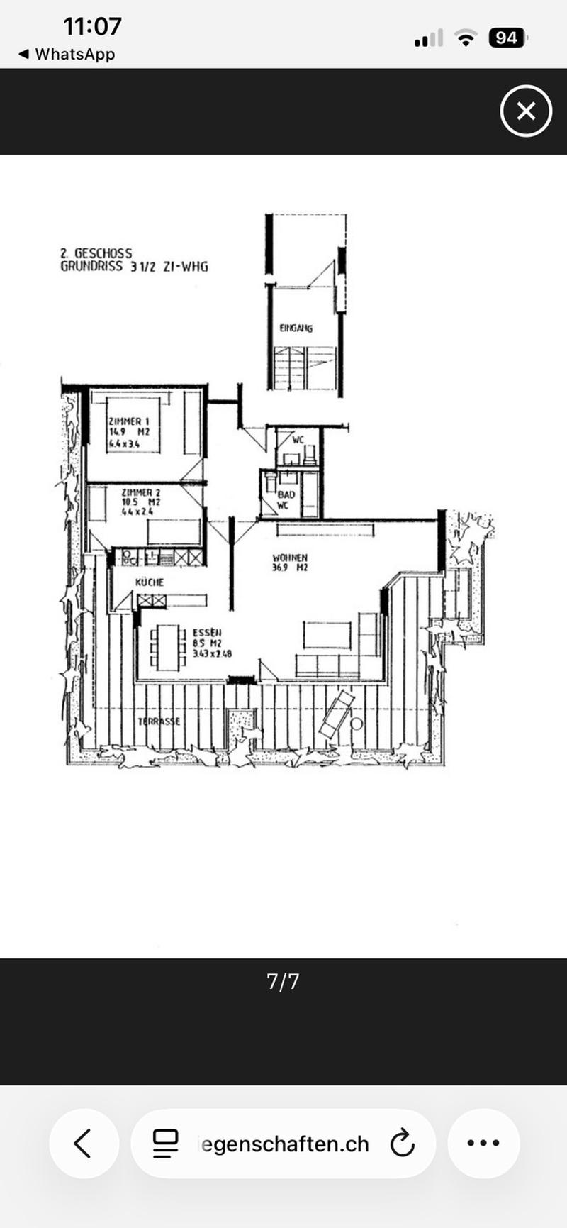 Nachmieter gesucht: 3.5 Zimmer Wohnung (2)