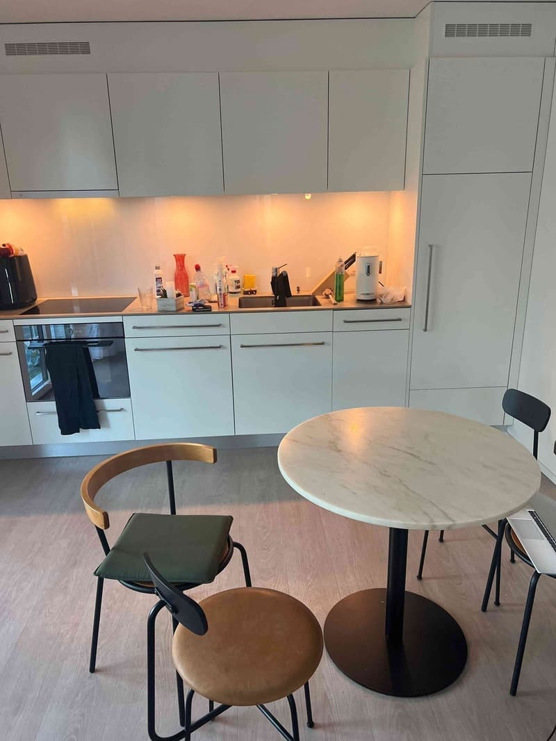 01.11- 30.11.2026 : Neue moderne 2.5 Zimmer, 50 m², 1. OG mit Balkon befristet möbeliert Sommer (3)