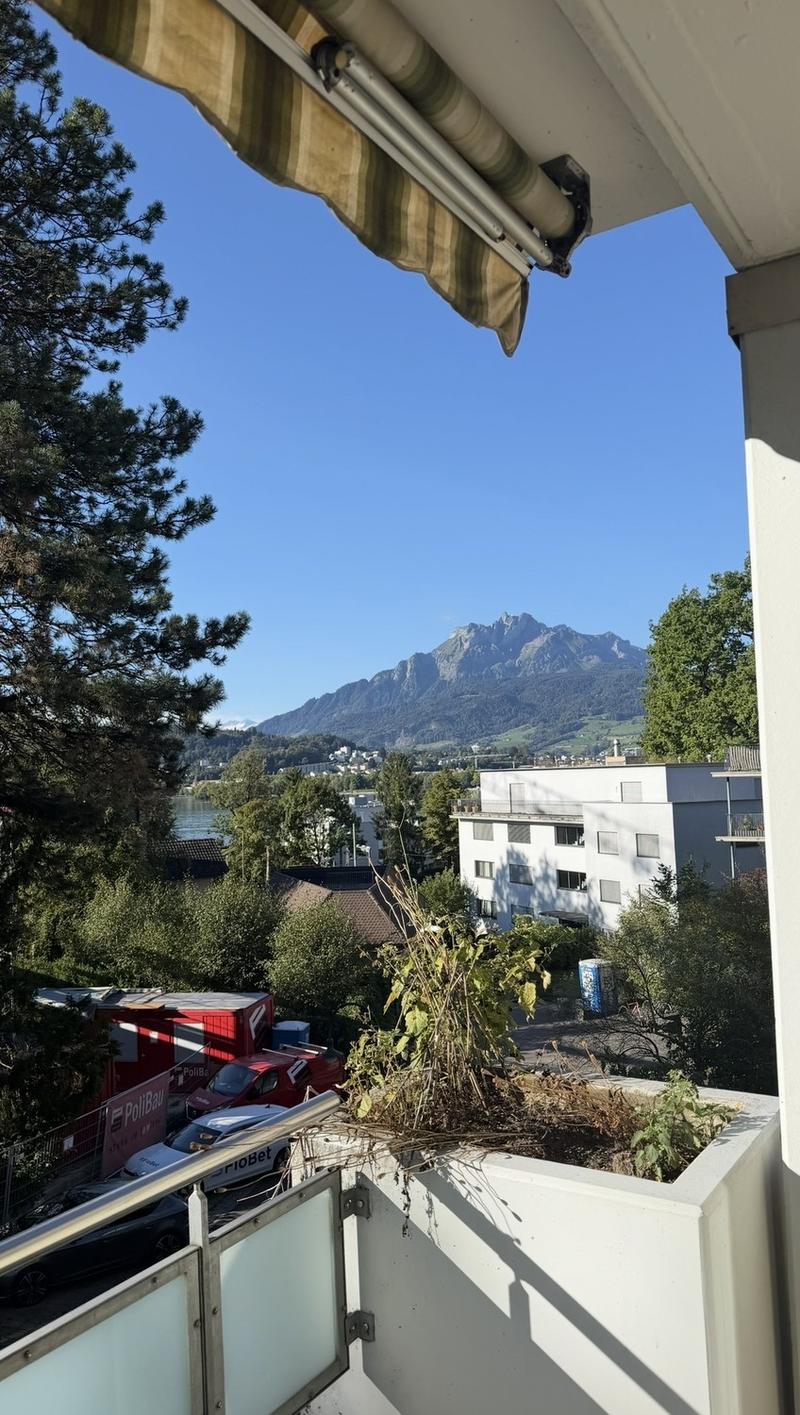 Zentrales Zimmer mit Ausblick auf den Pilatus (5)