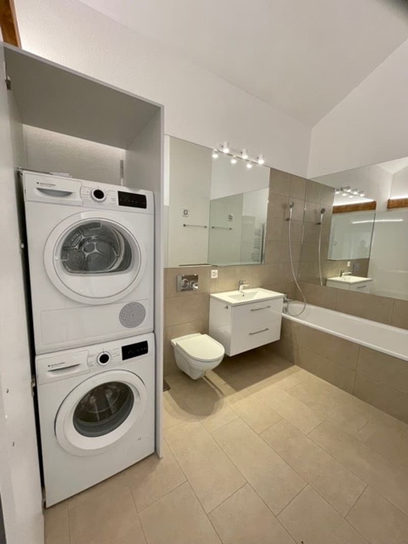 Charmante 4½-Zimmer-Dachwohnung mit Holzbalken und gedeckter Loggia (2)