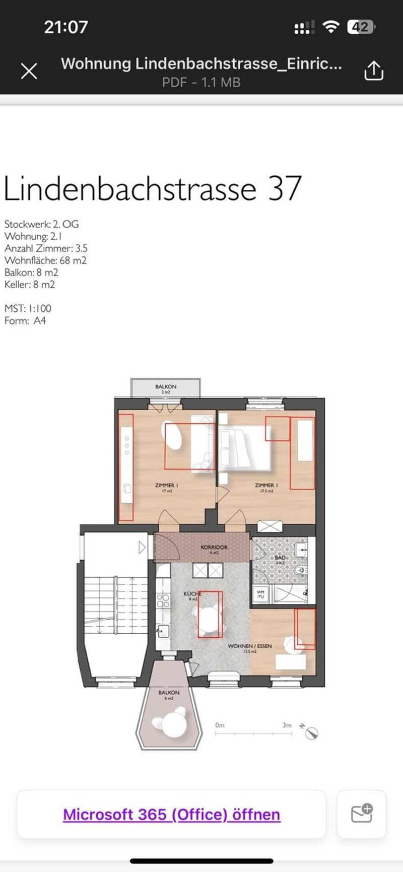 3.5-Zimmer-Wohnung mit zwei Balkonen in Zürich (2)