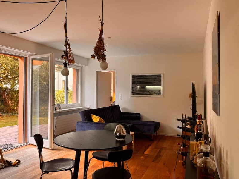 2.5 Zimmer Gartenwohnung nur 3 Gehminuten oberhalb des Schaffhauserplatzes (1)