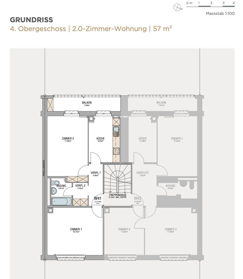 Bright & Spacious 2-Room Apartment near the Rhine (3)