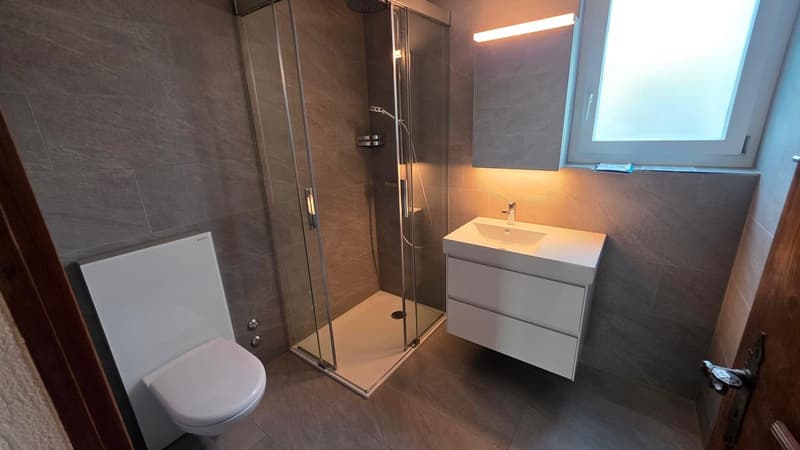 Das zweite Bad (mit Dusche)