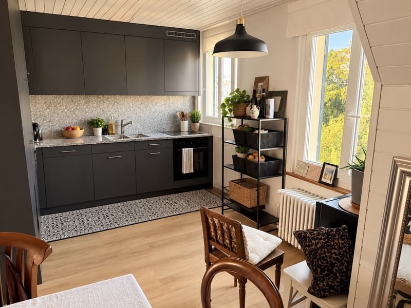 Helle renovierte 2,5 Zimmer Wohnung mit Weitsicht auf die Alpen (4)